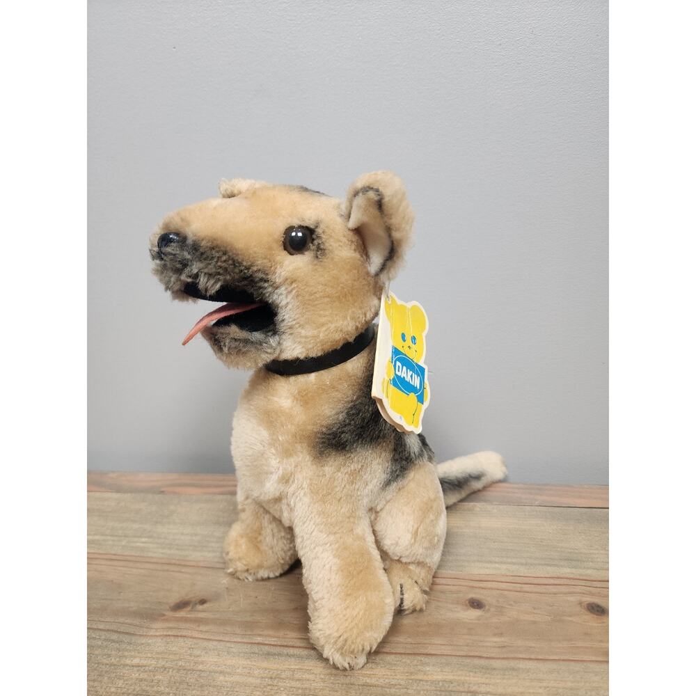 Vintage 1975 Dakin German Shepherd Dog "Little Duke" 9" Plush Stuffed Animal